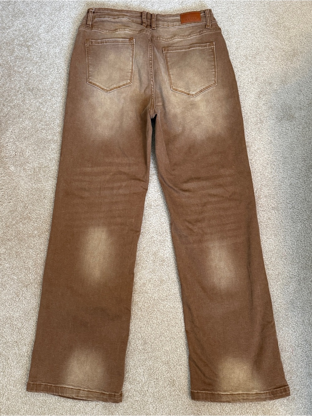 Straight Leg Women’s Jeans in Brown - Picture 3 of 6